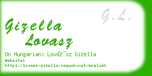 gizella lovasz business card